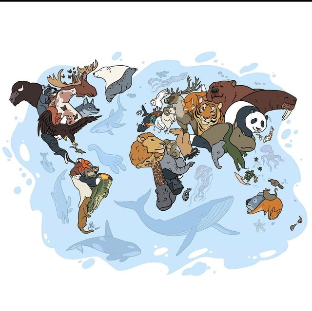 世界动物地图via 看看就好 & Epic Maps